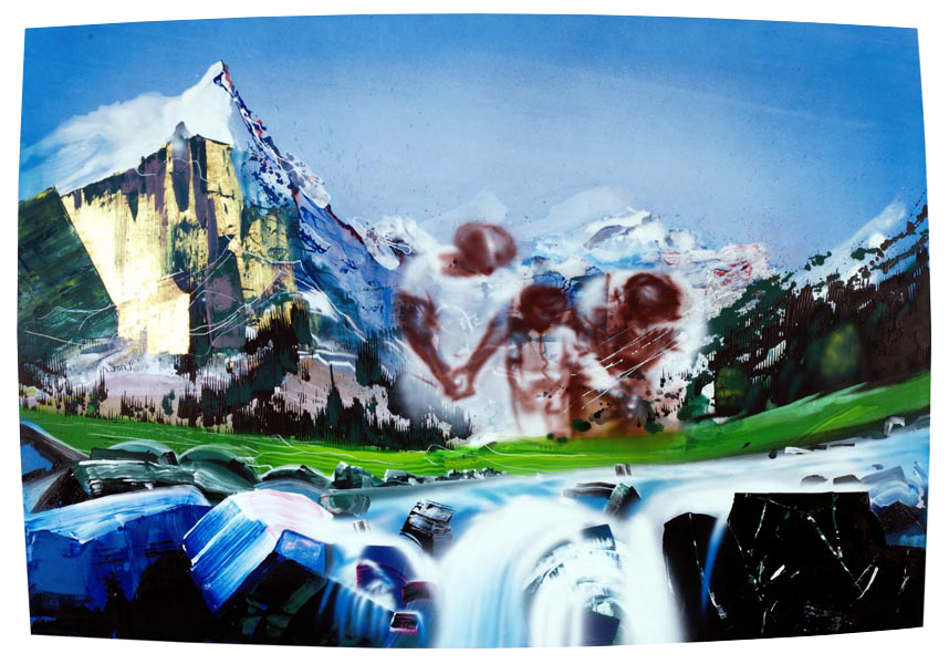 THE ALPS, 2005, 190x270 cm, oil, acrylic, lacquer on canvas