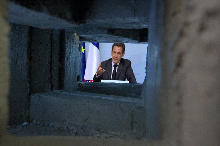 Bunker no 14, 2013, 37x40x23cm, mixed media object (reinforced concrete, video)