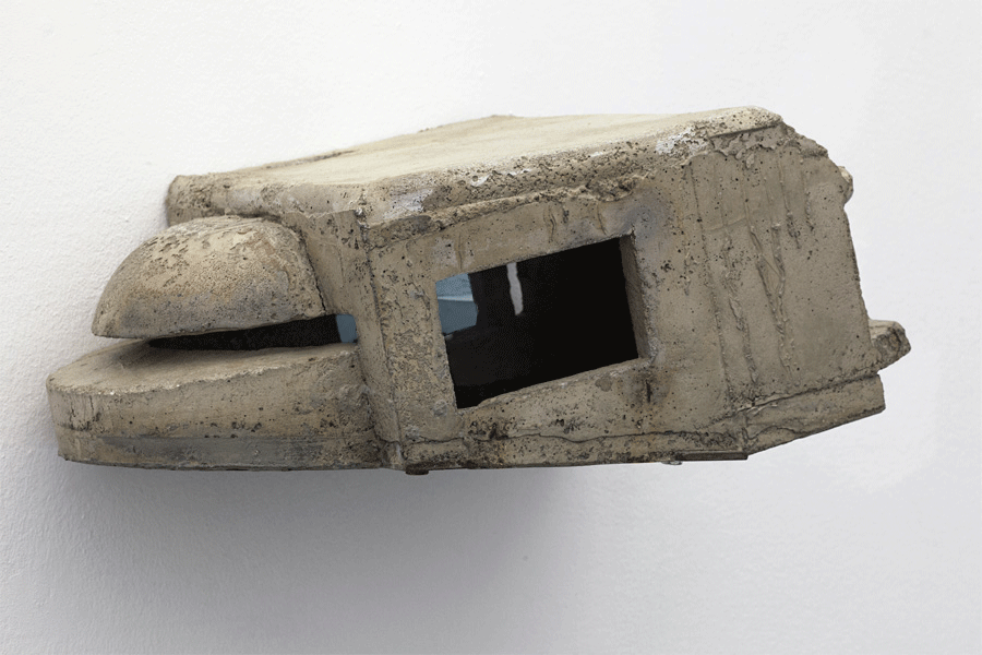 Bunker no 17, 2013, 55x40x22cm, mixed media object (reinforced concrete, video)