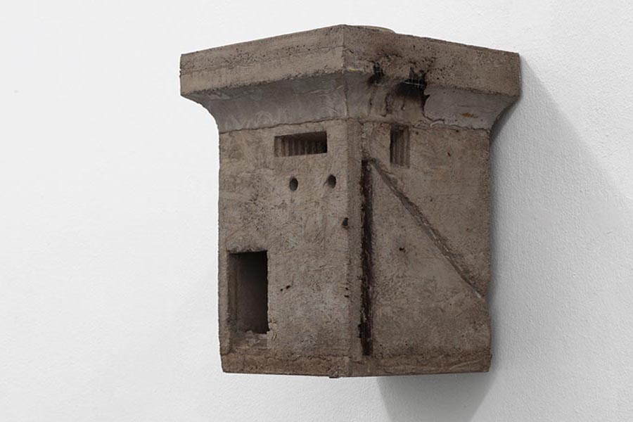 Bunker no 13, 2013, 25x27x41cm, mixed media object (reinforced concrete, video)