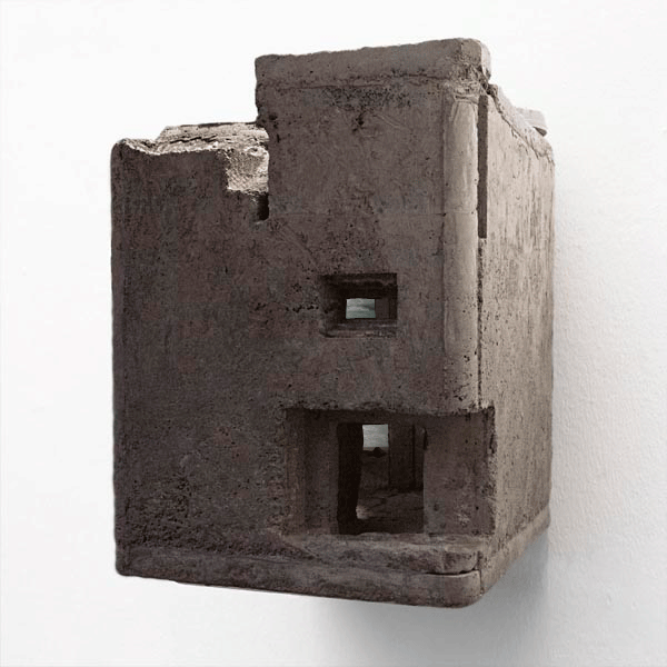 Bunker no 20, 2013, 40x40x50cm, mixed media object (reinforced concrete, video)