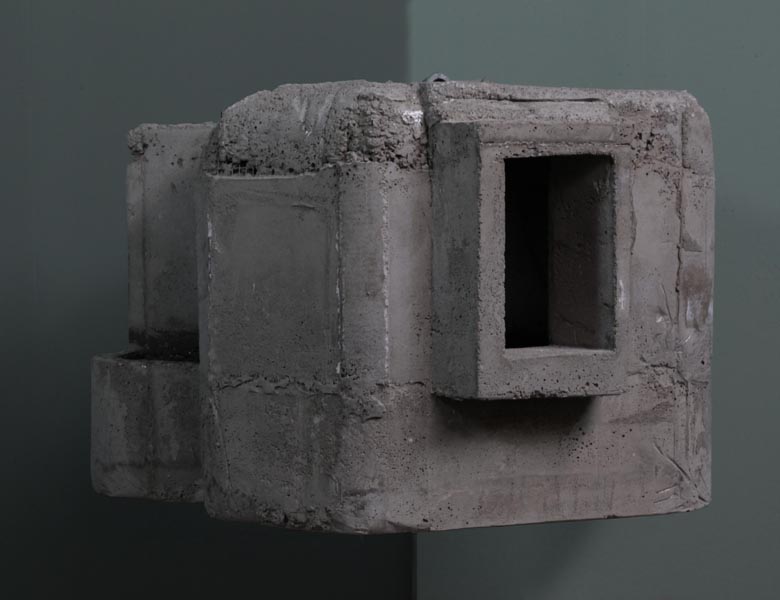 PULPIT 12 (Bunker), 2012, 45x45x40cm, armored concrete, 7" monitor with sound