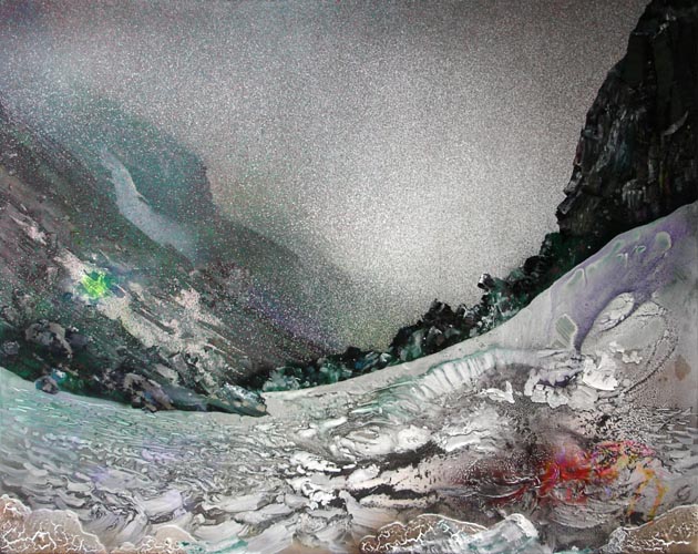 SNOWFIELD, 2009, 150x200cm, oil, acrylic, lumogen, lacquer on canvas